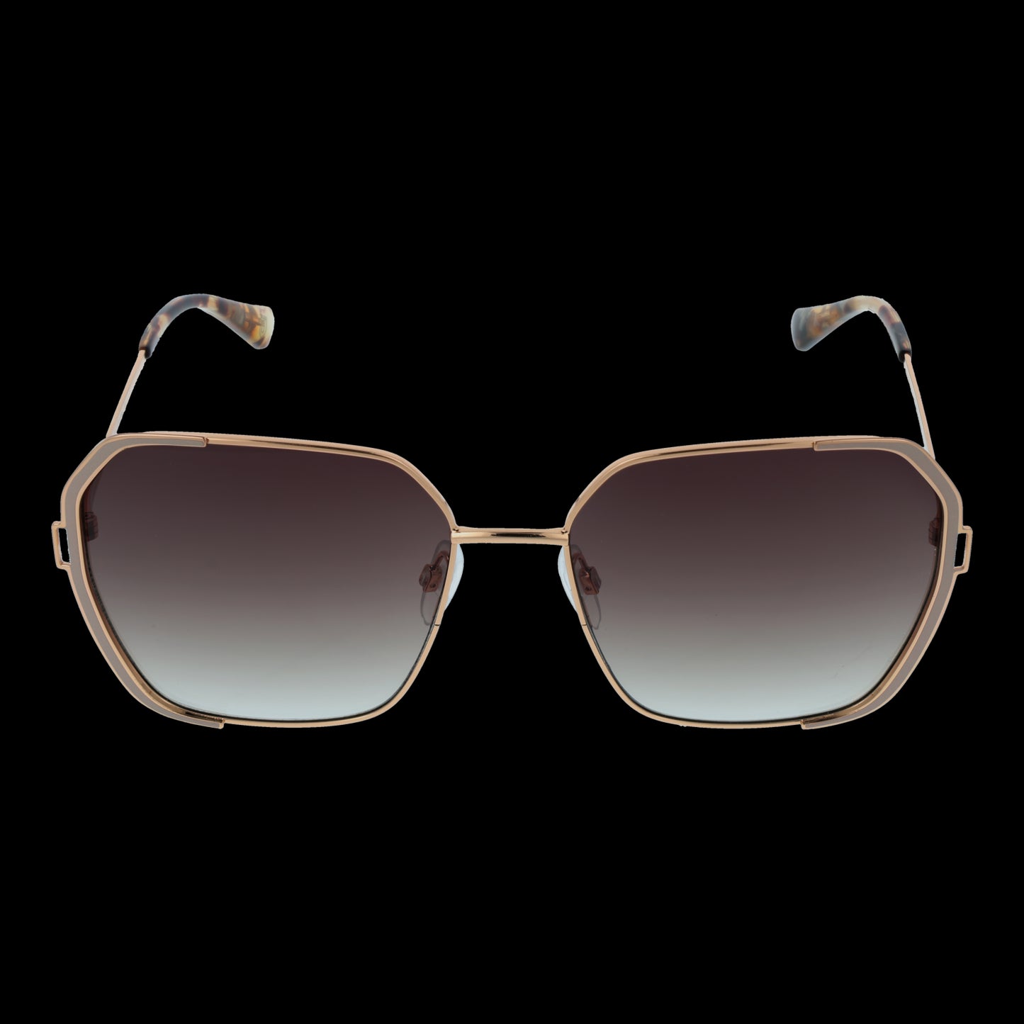 BULGET MOD. BG3328 5901B sunglasses for women with stylish gradient lenses, front view.