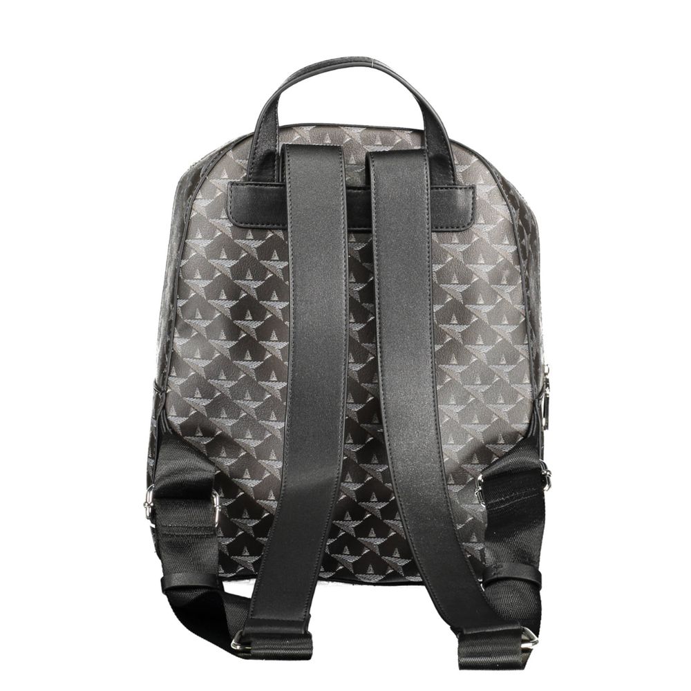 Front view with bag zipped and handles upright.