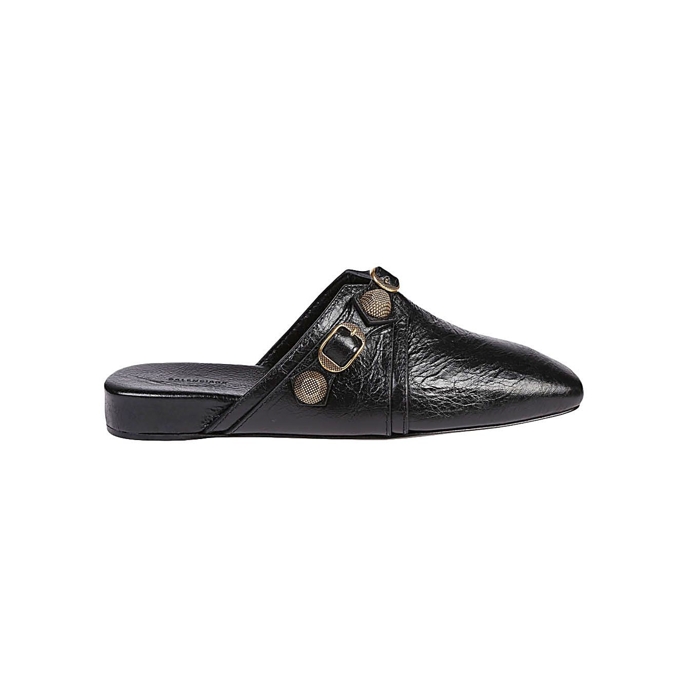 Balenciaga Cozy Cagole leather mules in black