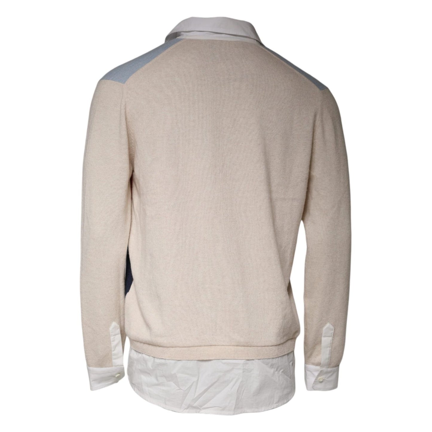 Ballantyne Multicolor Patterned Collared Long Sleeves Pullover Sweater 1728,67345645728,Ballantyne,Clothing,IT50 | L,Men,Multicolor,Preowned / Defect,Sweaters - Clothing,Sweaters - Men - Clothing,Sweatshirts - Sweaters - Clothing