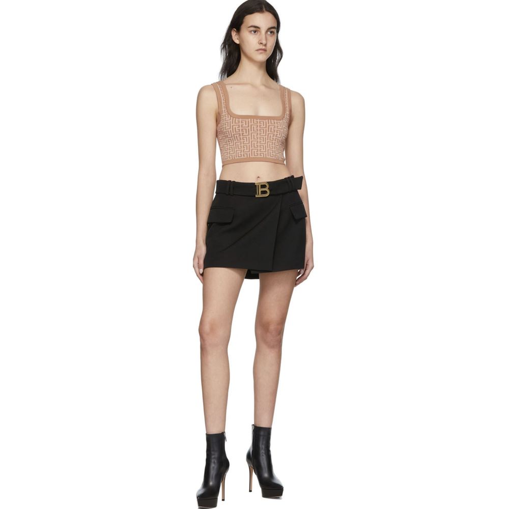 Balmain Beige Wool Women Top