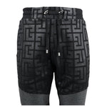 Balmain Black Cotton Men Jogging Pant