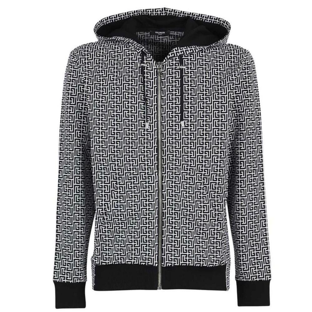 Balmain Black Cotton Men's Sweater