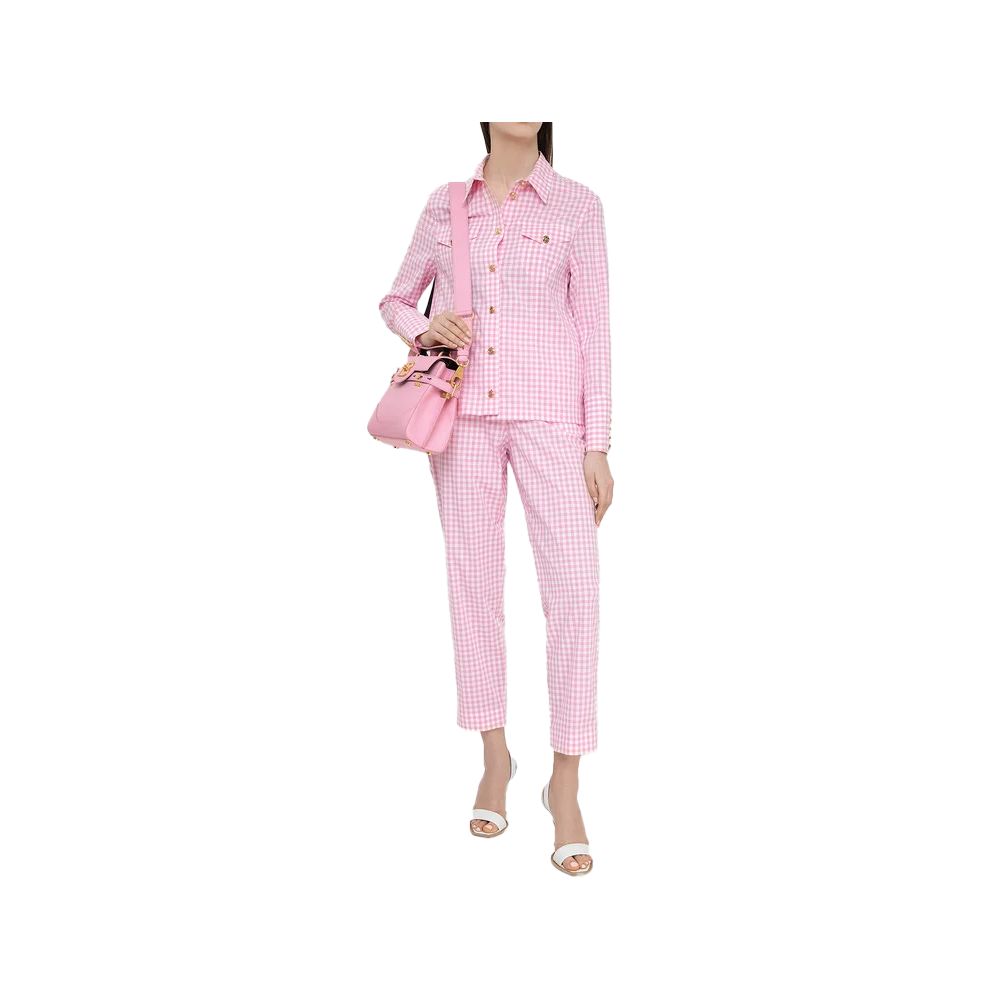 Balmain Pink Cotton Women Pants