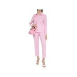 Balmain Pink Cotton Women Pants