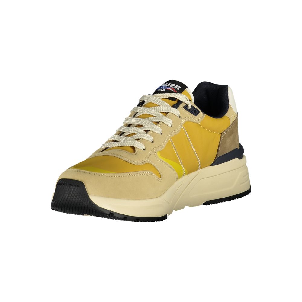 Blauer Beige Polyester Sneaker 1728,67465543840,Athletic - Sneakers - Shoes,Beige,Blauer,EU43/US10,Men,Men - Shoes,New with tags,Shoes,Sneakers - Men - Shoes,Sneakers - Shoes