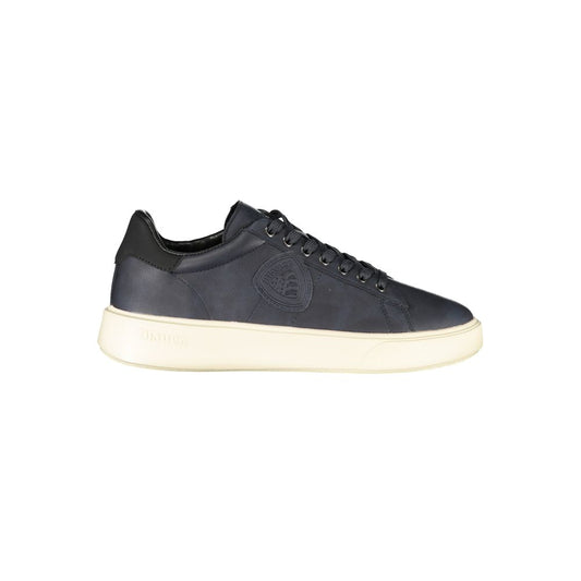 Blauer Blue Polyurethane Mens Sneaker 1728,67403481248,Athletic - Sneakers - Shoes,Blauer,Blue,EU40/US7,EU41/US8,EU42/US9,EU43/US10,EU44/US11,EU45/US12,Men,New with tags,Shoes,Sneakers - Shoes