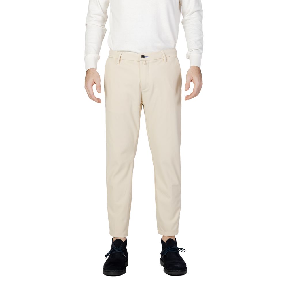Borghese Beige Nylon Casual Pants