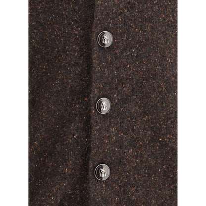 Brunello Cucinelli Brown Alpaca Vicugna Pacos Cardigan