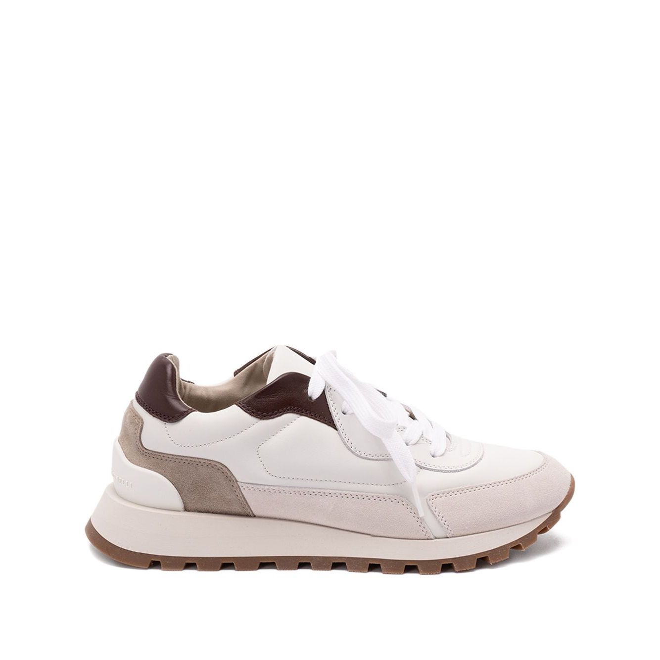 Brunello Cucinelli Calfskin and suede runners