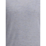 Close-up of Brunello Cucinelli Cashmere and silk Sweater fabric showcasing mélange pattern and texture.