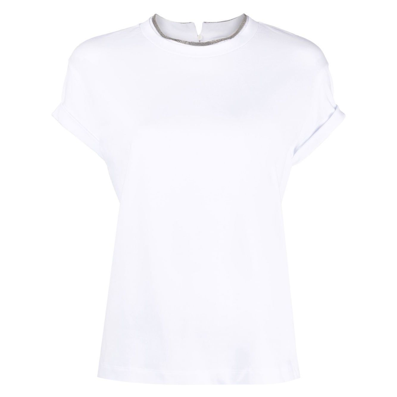 Brunello Cucinelli Chain-trim round-neck t-shirt
