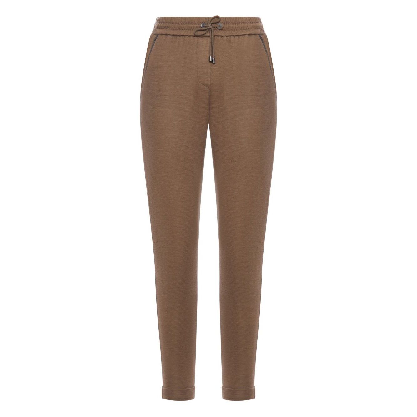 Brunello Cucinelli Cotton And Silk Blend Trousers