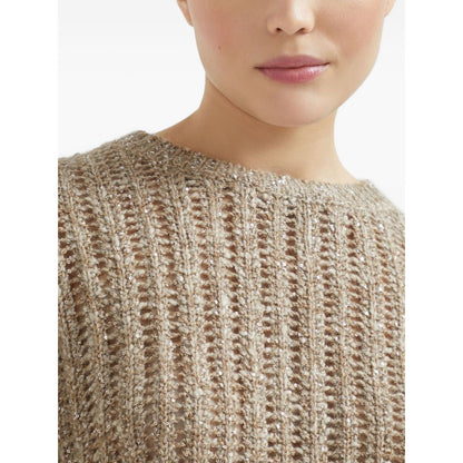 Brunello Cucinelli Dazzling Rib sweater in Soft wool, cashmere and mohair