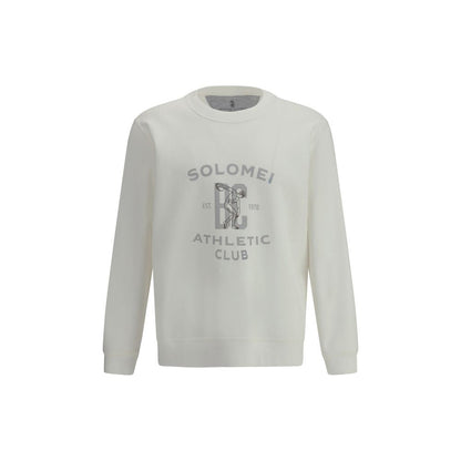 Brunello Cucinelli White Cotton Sweatshirt
