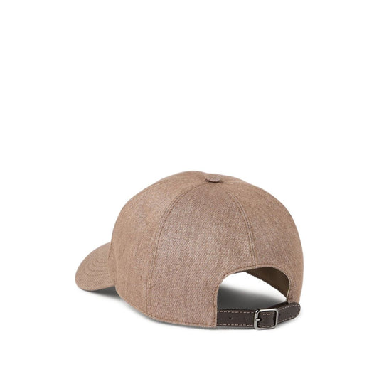 Brunello Cucinelli baseball cap with embroidered logo Scarves Hats & Gloves