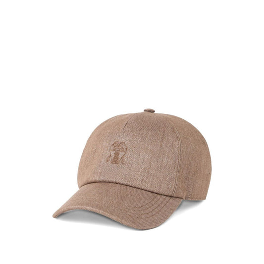 Brunello Cucinelli baseball cap with embroidered logo Scarves Hats & Gloves