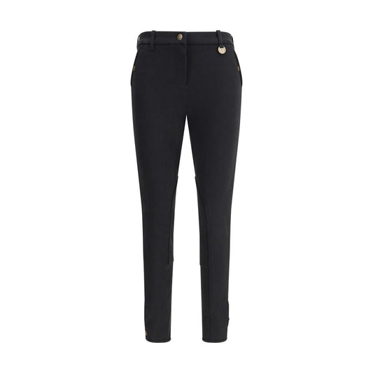 Burberry Black Cotton Casual Pants