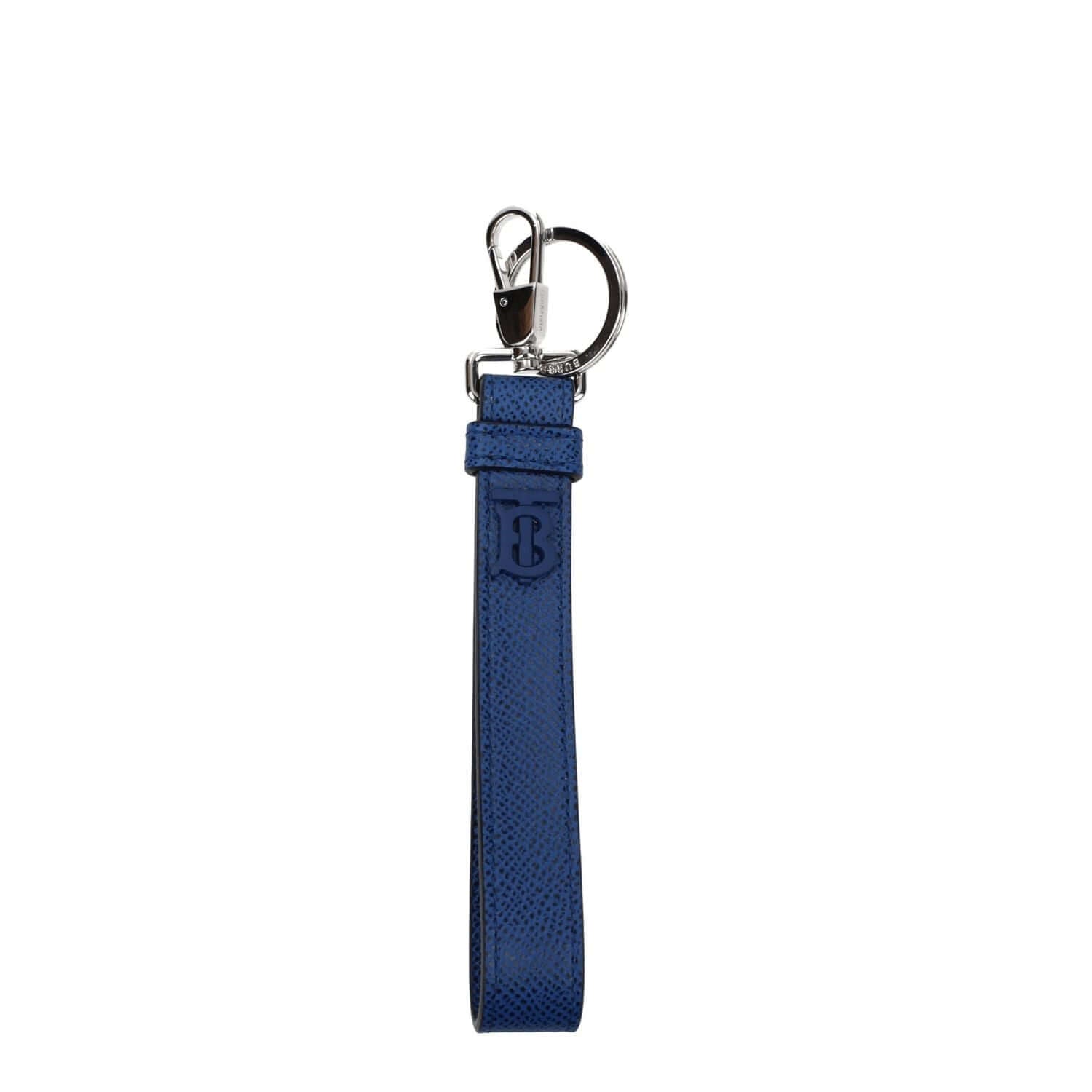 Burberry Blue Leather Keychain
