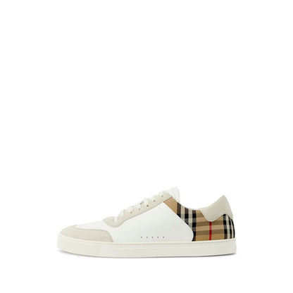 Burberry Leather, suede and check sneakers Sneakers