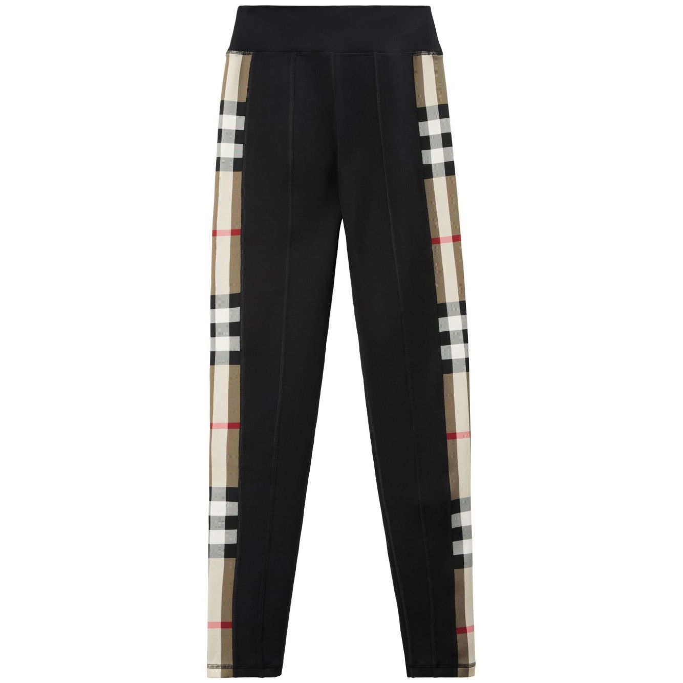 Burberry Stretch jersey leggings with Check finishes