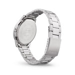 CASIO COLLECTION Mod. 3 H - BLACK rear view showcasing metal strap and stainless steel case