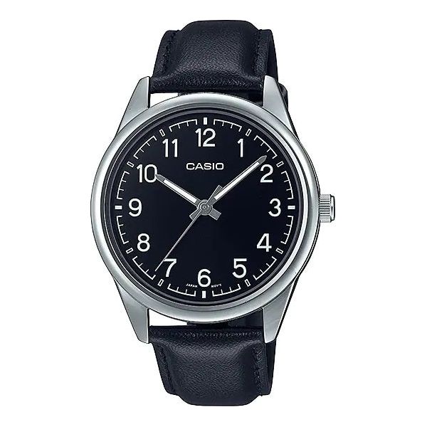 CASIO COLLECTION Mod. CASUAL. LEATHER - BLACK