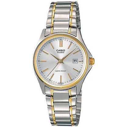 CASIO COLLECTION Mod. LADY DATE STEEL-GOLD - ARGENTEE. GOLD INDEXES
