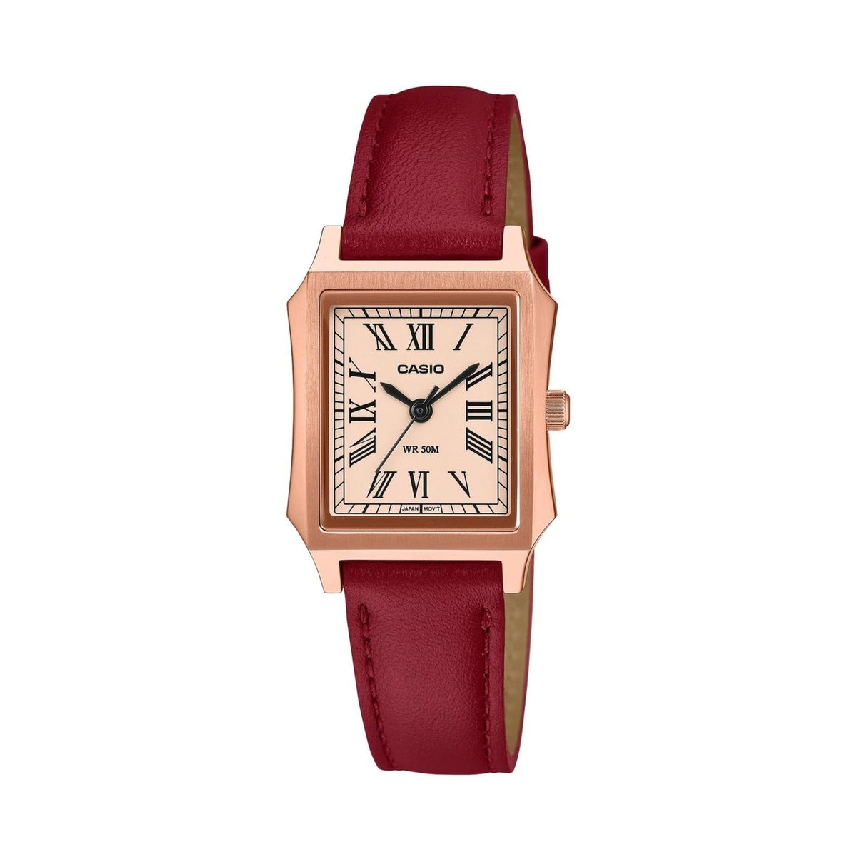 CASIO COLLECTION Mod. TANK - LEATHER, ROSE GOLD