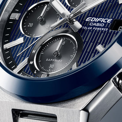 CASIO EDIFICE Mod. SOLAR POWERED CHRONOGRAPH - BLUE-3