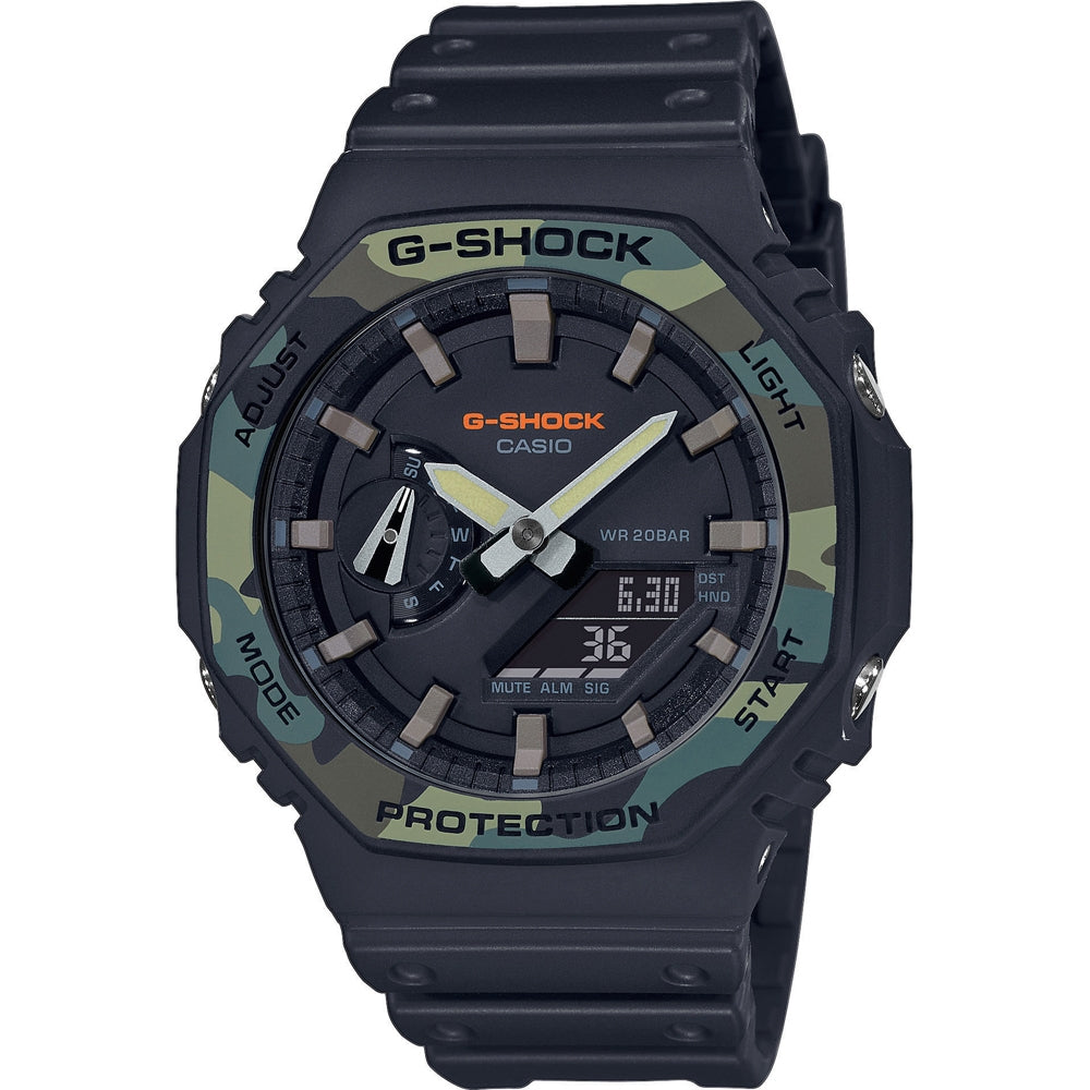 CASIO G-SHOCK MOD. OAK STREET UTILITY MILITARY SERIE wristwatch, water-resistant 20 ATM, carbon resin case, multifunction quartz movement