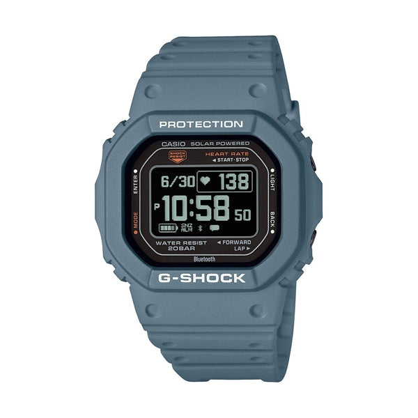 CASIO G-SHOCK Mod. G-SQUAD THE ORIGIN Gray - HEART RATE SERIE, multifunctional solar watch with 20 ATM water resistance, resin case.