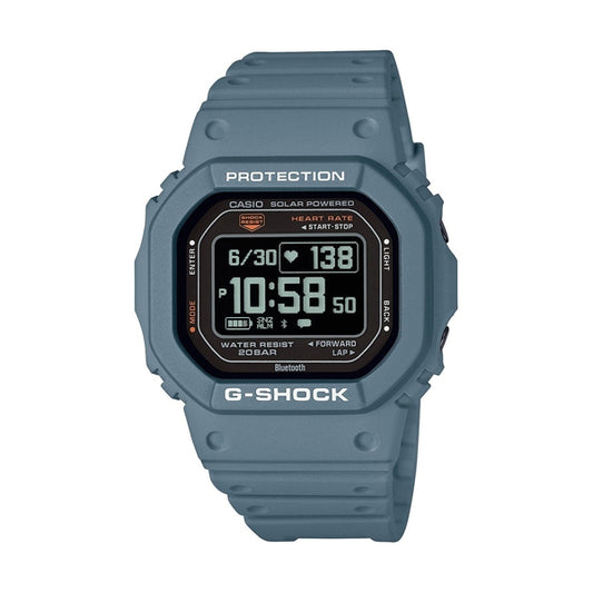 CASIO G-SHOCK Mod. G-SQUAD THE ORIGIN Gray - HEART RATE SERIE, multifunctional solar watch with 20 ATM water resistance, resin case.