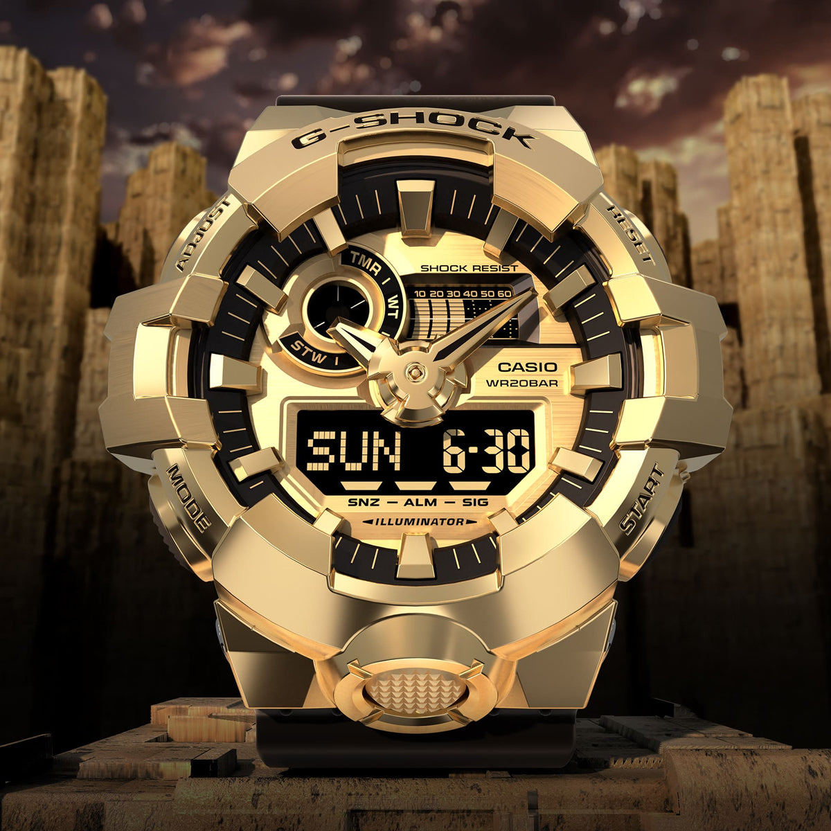 CASIO G-SHOCK Mod. G-STEEL BOLD GOLD WATCHES