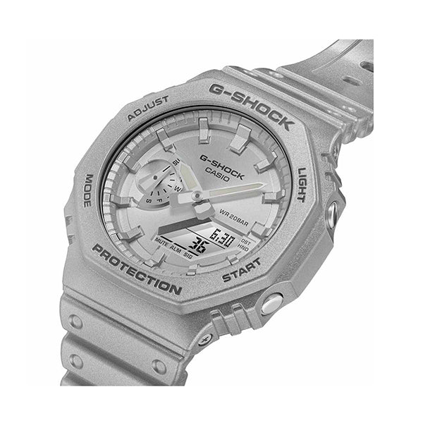 CASIO G-SHOCK Mod. OAK - FORGOTTEN FUTURE SERIE ***SPECIAL PRICE*** wristwatch with silver resin strap and mineral dial.