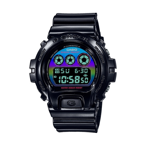 CASIO G-SHOCK Mod. OVERSIZE - VIRTUAL BLACK RAINBOW SERIE ***SPECIAL PRICE*** 20 ATM water-resistant wristwatch for gents in resin.