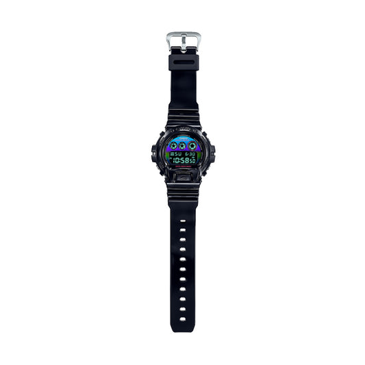 CASIO G-SHOCK Mod. OVERSIZE - VIRTUAL BLACK RAINBOW SERIE ***SPECIAL PRICE*** wristwatch with resin strap and mineral dial.