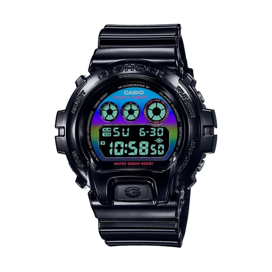 CASIO G-SHOCK Mod. OVERSIZE - VIRTUAL BLACK RAINBOW SERIE ***SPECIAL PRICE*** 20 ATM water-resistant wristwatch for gents in resin.
