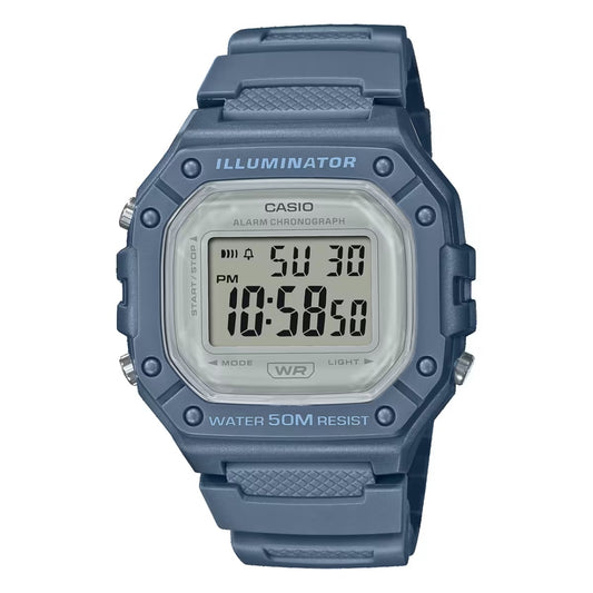 CASIO TIMELESS COLLECTION Mod. SPORT ILLUMINATOR WR 50M. ALARM. CHRONOGRAPH - AVIO - COLORED SERIE unisex digital watch