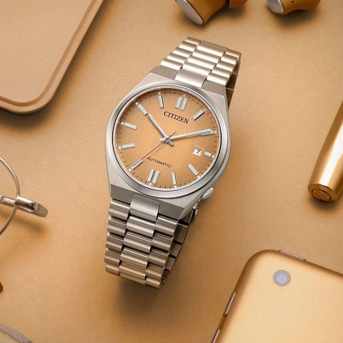 CITIZEN Mod. TSUYOSA Automatic - SALMON PINK WATCHES