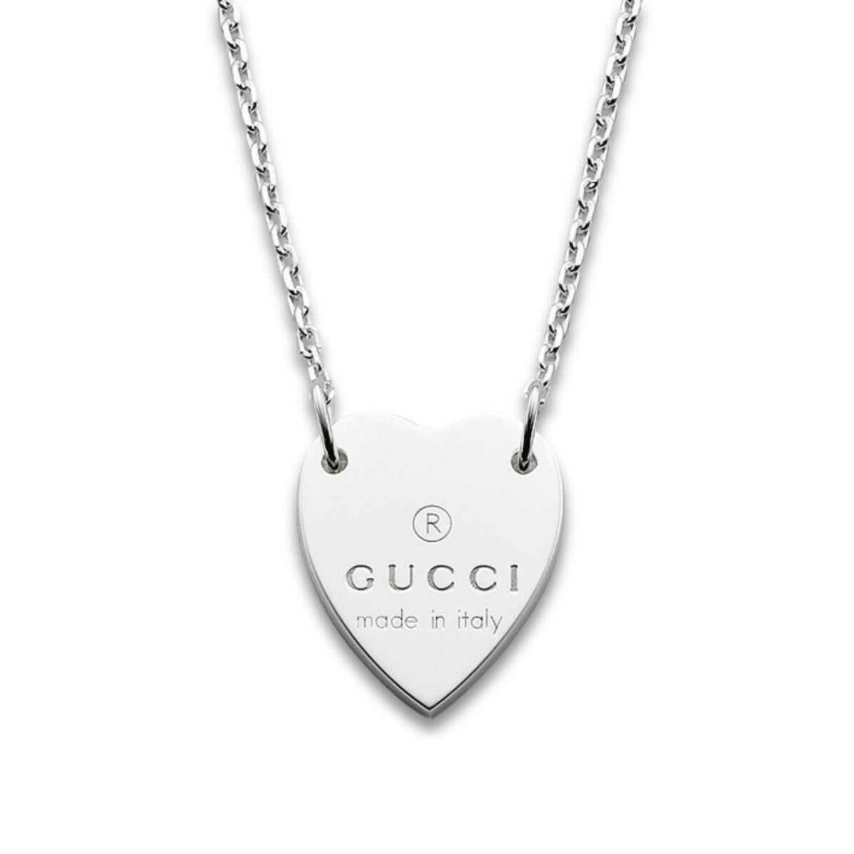 COLLANE GUCCI MOD. HEART DESIGNER FASHION JEWELLERY