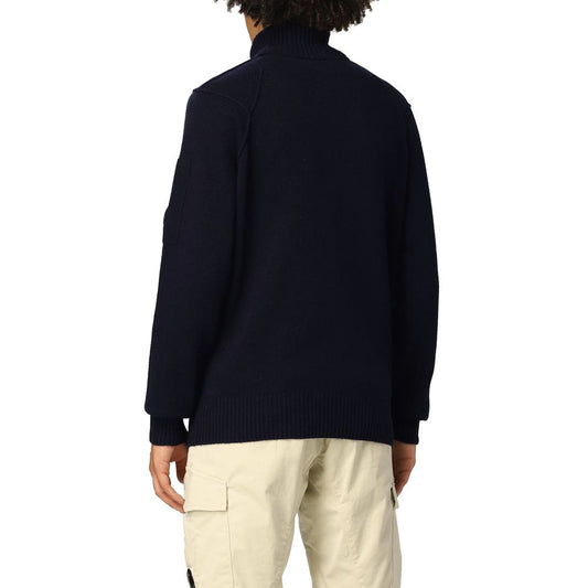 C.P. Company Blue Wool Sweater CP-14786-IT46 | S