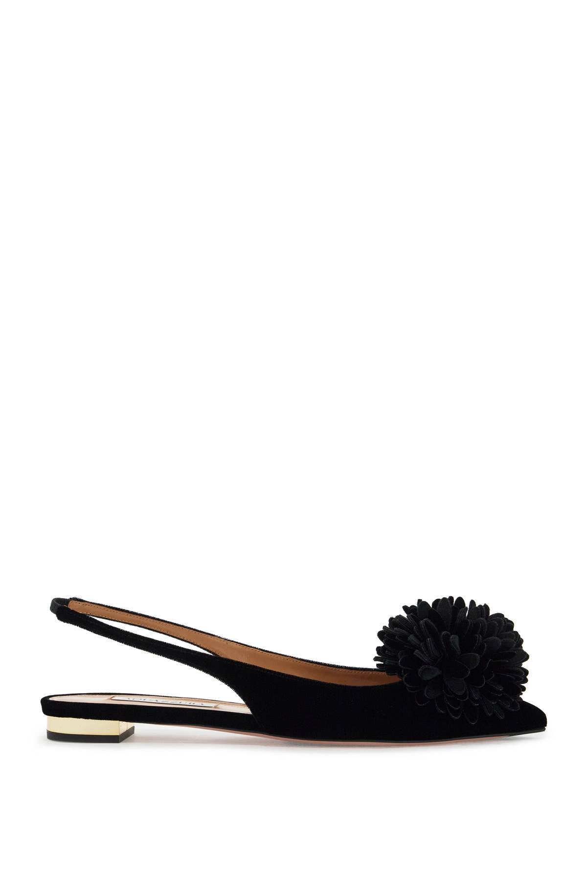 Aquazzura velvet slingback couture