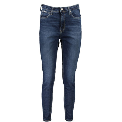 Calvin Klein Blue Cotton Women's Skinny Ankle Jean