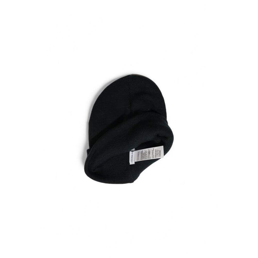 Calvin Klein Jeans Black Recycled Polyester Caps Baseball Hat