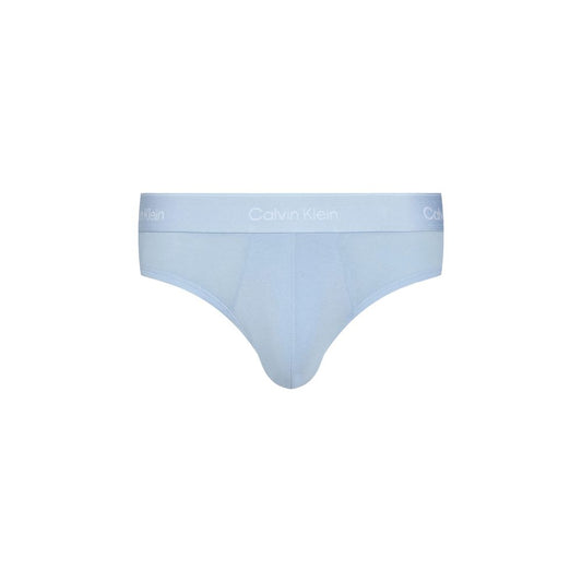 Calvin Klein Underwear Blue Cotton Underwear for men, featuring soft cotton-elastane blend for comfort and fit.