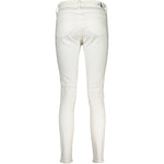 Calvin Klein White Cotton Women Jeans