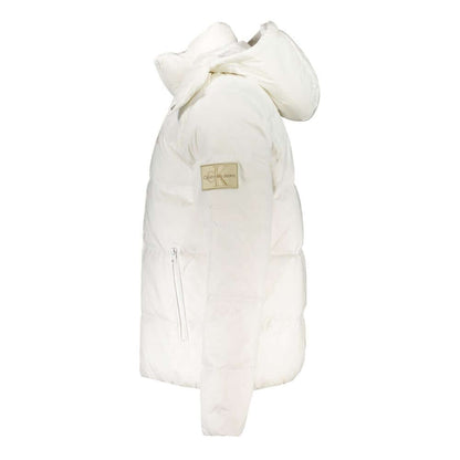 Calvin Klein White Polyamide Men Jacket