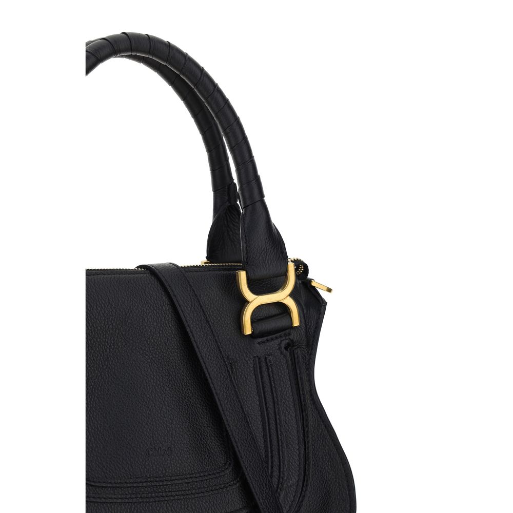 Front view with bag zipped and handles upright.