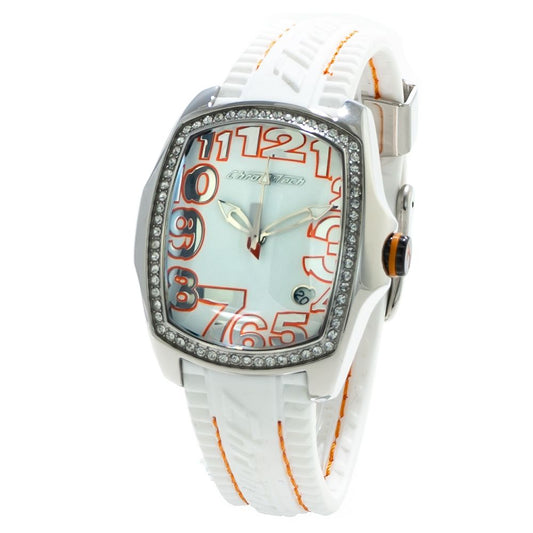 Chronotech White Rubber Dress Watch